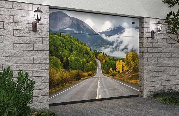 Скидка 8% на секционные ворота Prestige с цифровой печатью